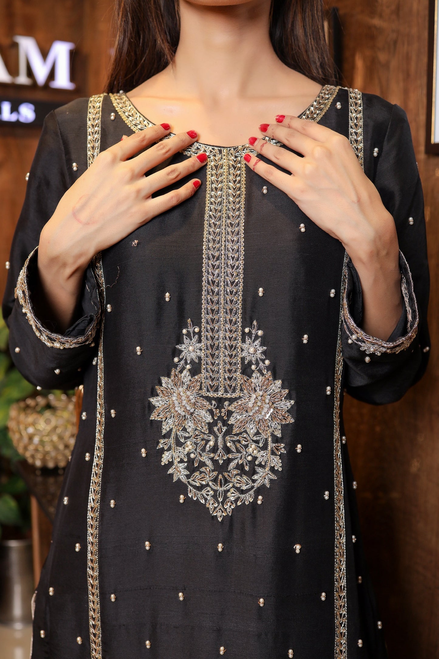 ONYX BLACK HANDWORK SHIRT USC-155