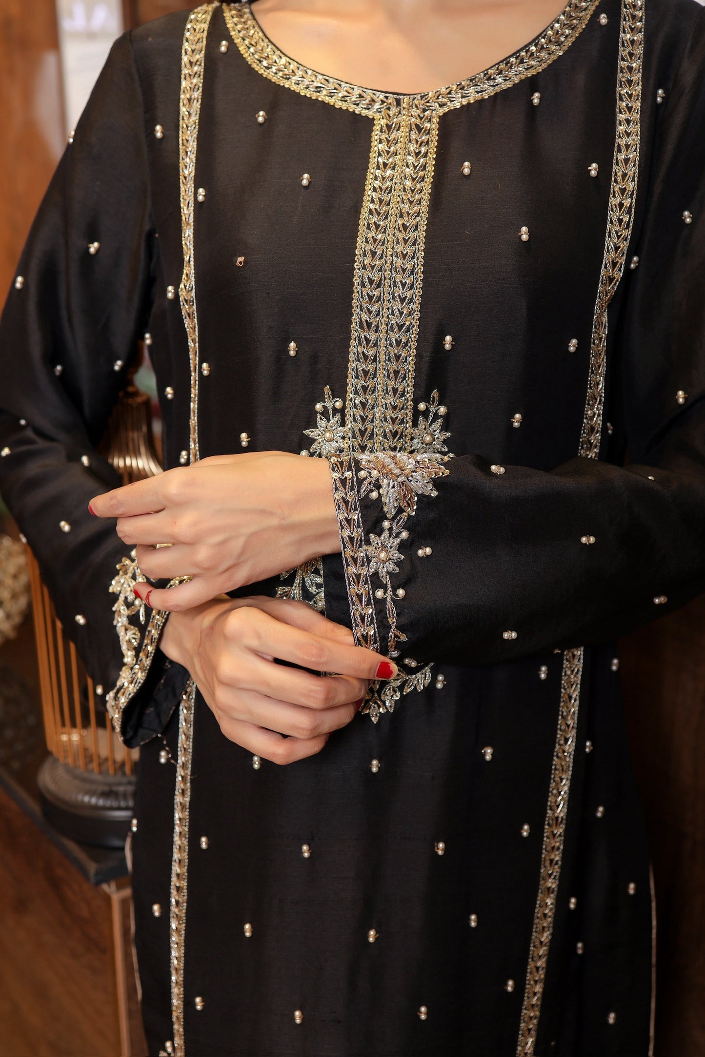 ONYX BLACK HANDWORK SHIRT USC-155