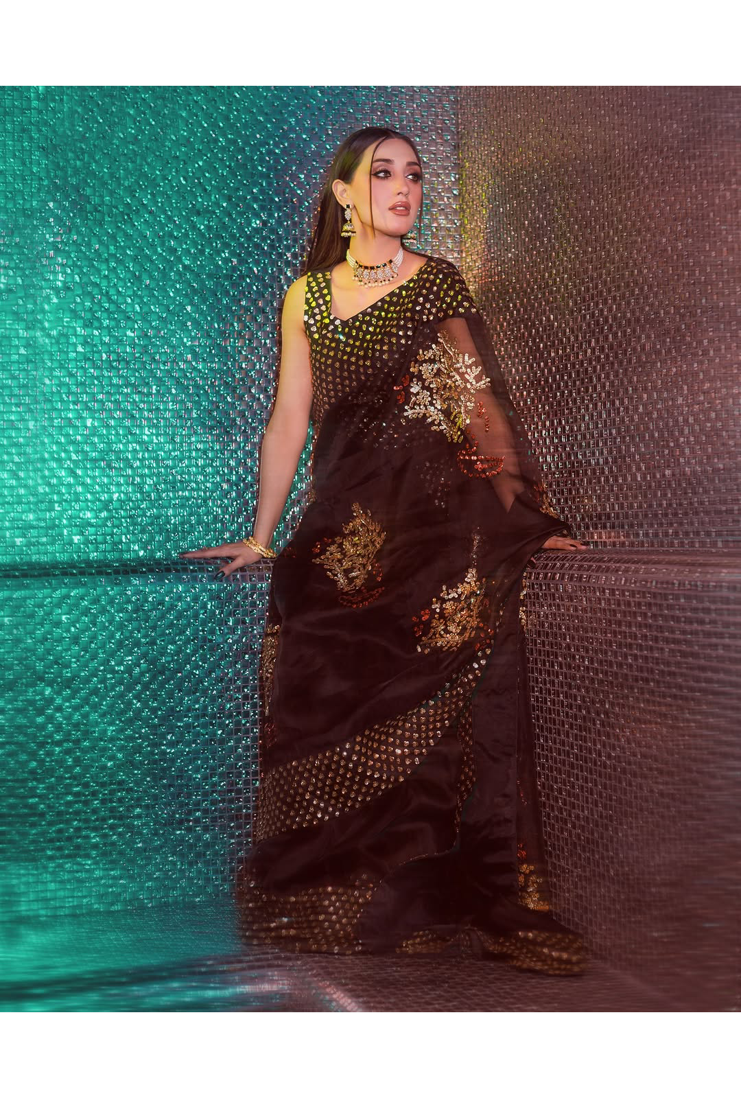 BLACK EMBELLISHED