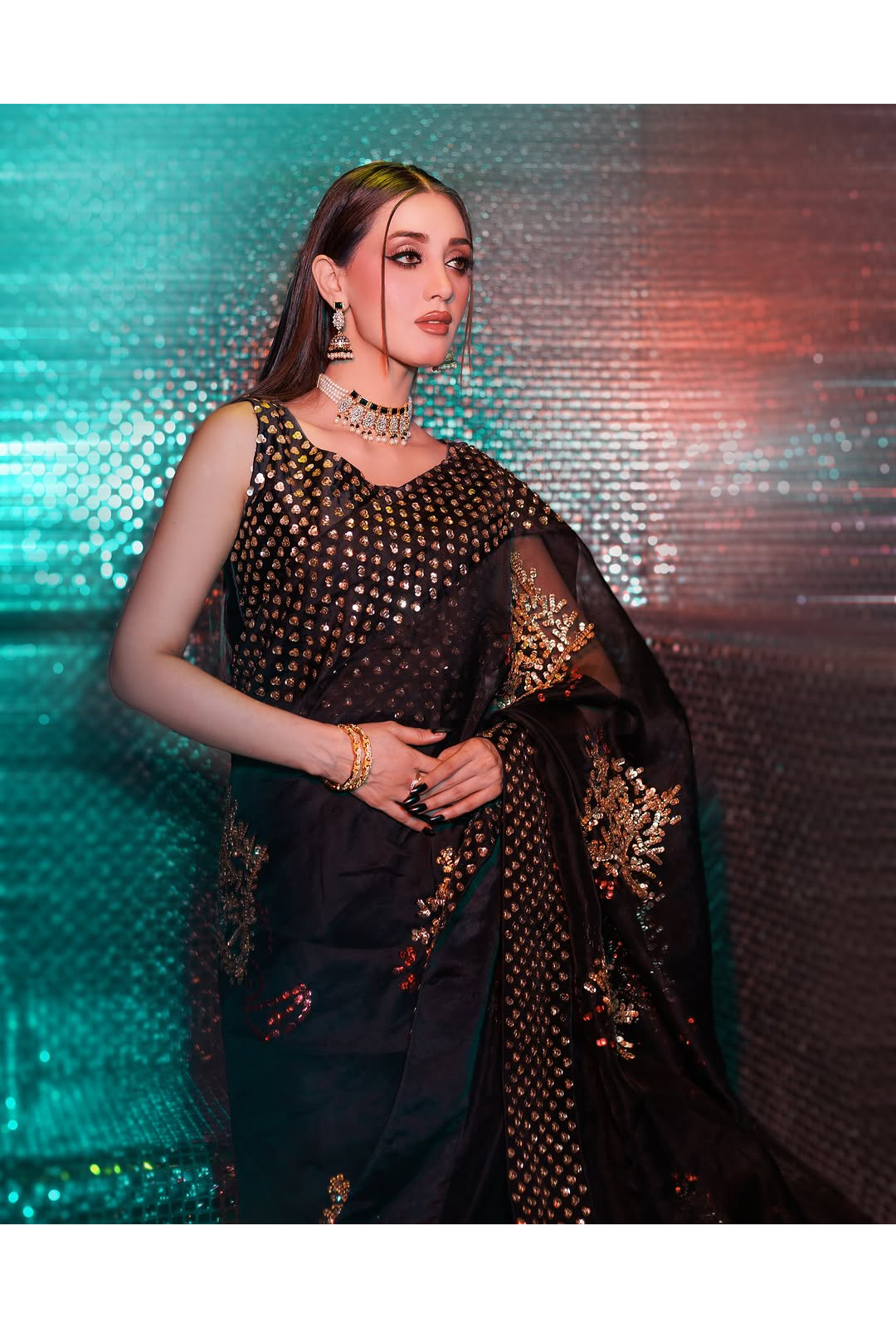 BLACK EMBELLISHED