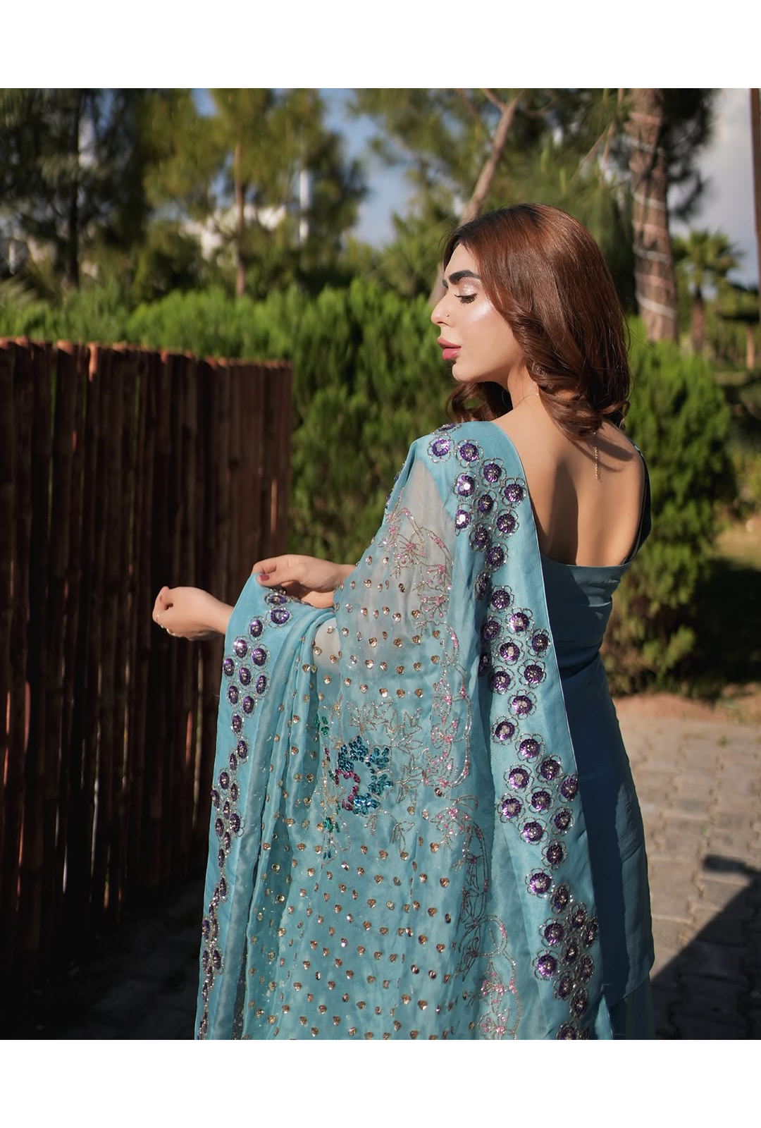 AQUA HEAVY DUPATTA