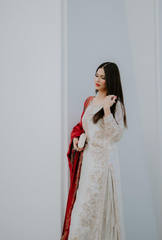 IVORY AND MEHROON