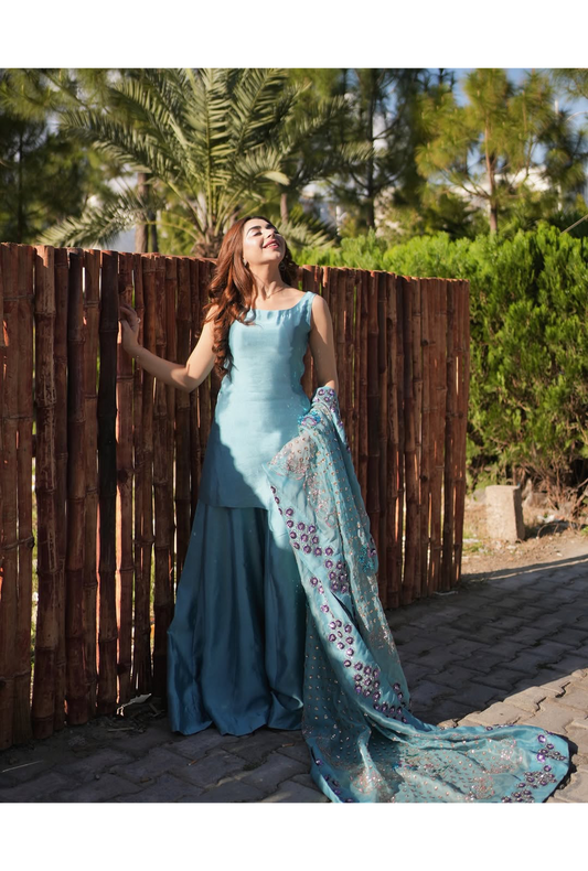 AQUA HEAVY DUPATTA